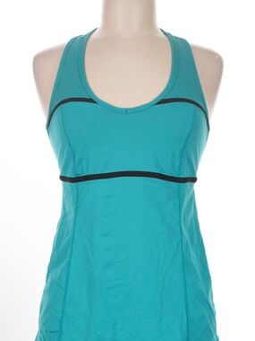 Lululemon Teal Racerback Athletic Tank with Black Trim